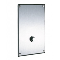 Delabie Robinet de chasse directe TEMPOCHASSE encastré plaque inox Nez Diam 32 Delabie Kobleo