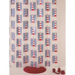 Allibert Rideau de douche en PEVA 180 x 200 cm couleur Decor CETO Kobleo