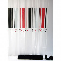 Allibert Rideau de douche en PEVA 180 x 200 cm couleur Decor BARS Kobleo