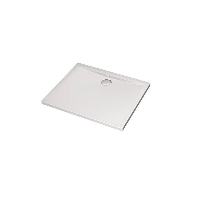 Ideal standard Receveur rectangulaire extra-plat anitdérapant blanc 100x80cm acryliqu Kobleo