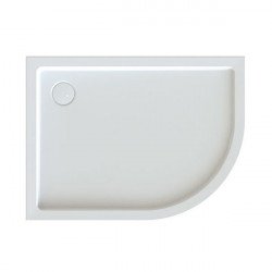 Leda Receveur douche 1/4 rond asymétrique gauche 1200x800mm Profondeur 50mm Kobleo
