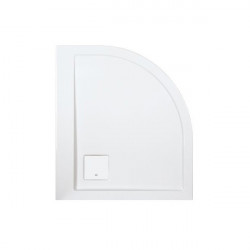 Leda Receveur douche asymétrique 1/4 rond 900x800 mm blanc version droite S Kobleo