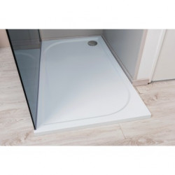 Ondée Receveur douche rectangulaire 80x160cm béton synthèse extra-plat color Kobleo