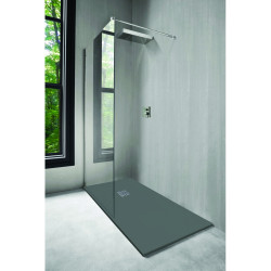 Ondée Receveur douche rectangulaire 90x180cm résine extra-plat coloris anthr Kobleo