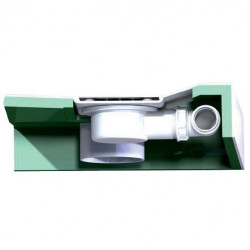 Kinedo Receveur carré Kinecompact 80 x 80 x 8,5 cm RD530 Kinedo Kobleo