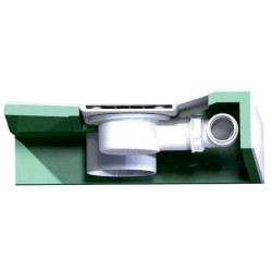 Kinedo Receveur de douche carré 90 x 90 x 8,5 cm Kinecompact RD531 Kinedo Kobleo