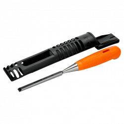 Bahco Ciseau à manche en polypropylène orange pour le travail du bois lame 8 Bahco Kobleo