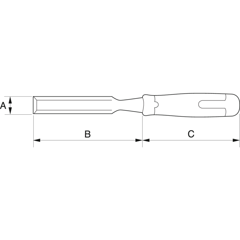 Bahco Ciseau à bois anti-fissures ERGO™ 22 mm 434-22 Bahco Kobleo Bahco Ciseau à bois anti-fissures ERGO™ 22 mm 434-22 Bahco Kobleo