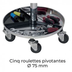 Stockman Tabouret de mécanicien réglable en hauteur maxi. 550 mm TAB Kobleo