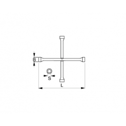 Bahco Clé en croix 24-27-32-38 mm BWXW4 Bahco Kobleo Bahco Clé en croix 24-27-32-38 mm BWXW4 Bahco Kobleo