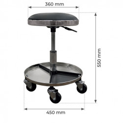 Stockman Tabouret de mécanicien réglable en hauteur maxi. 550 mm TAB Kobleo