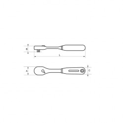Bahco Cliquet réversible 1/2 avec cordon Dyneema étanche 270 mm TAH8150-1/2 Bahco Kobleo Bahco Cliquet réversible 1/2 avec cordon Dyneema étanche 270 mm TAH8150-1/2 Bahco Kobleo
