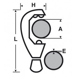 Virax Coupe-tube acier 60 114 mm Epaisseur maxi. 7 mm Kobleo
