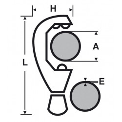 Virax Coupe-tube pour fonte grise bâtiment SMU à 9 molettes Epaisseur maxi 5 Virax Kobleo