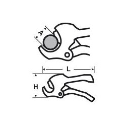 Virax Coupe-tube plastique 63 mm Kobleo