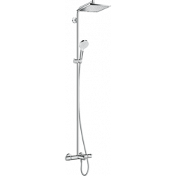 Hansgrohe Colonne de douche Crometta E 240 1 jet avec mitigeur baignoire chromé Hansgrohe Kobleo