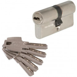 Tesa Cylindre 2 entrées T60 nickelé S'entrouvrant 40x40 mm Kobleo