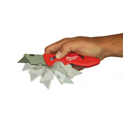Milwaukee Cutter de poche pliable Fastback avec stockage de lame couleur rouge Kobleo