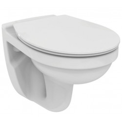 Porcher Cuvette WC suspendue Ulysse 52x36 cm en porcelaine vitrifiée chasse di Kobleo
