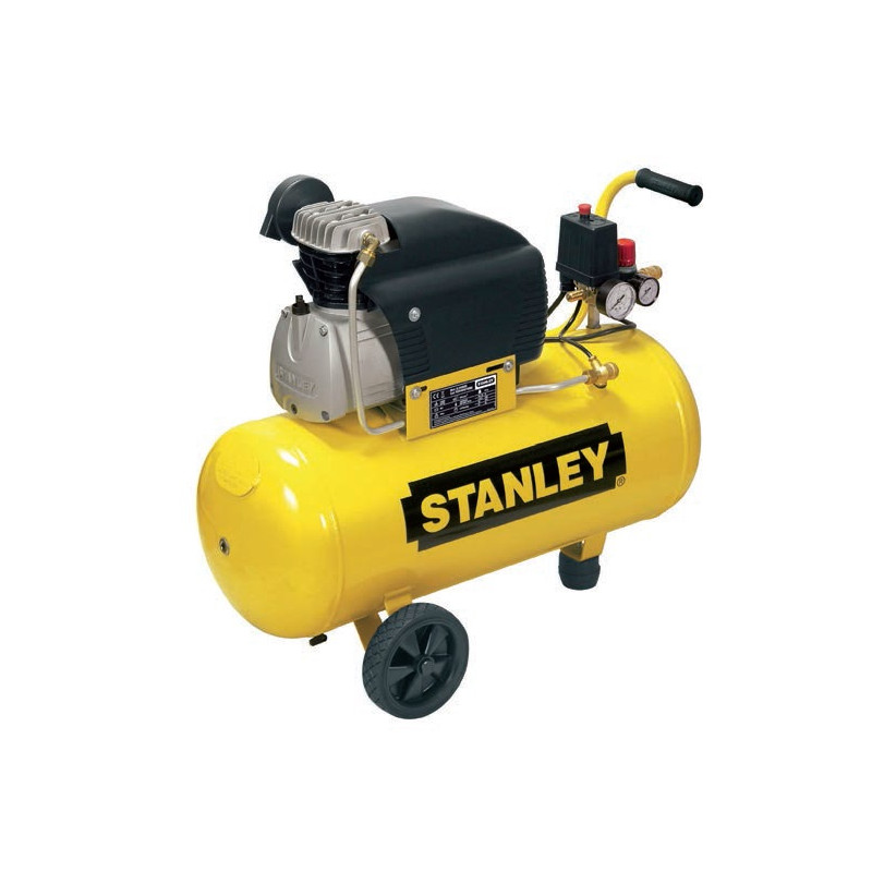 Stanley Compresseur 50L 8 bar 2CV Cylindre alu-fonte D 210/8/50 Stanley Kobleo