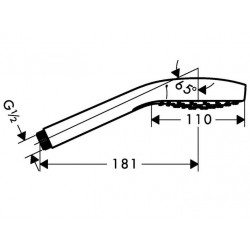Hansgrohe Douchette Croma Select S 110 Multi Kobleo