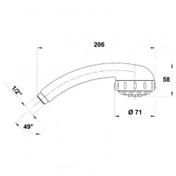 Bossini Douchette 3 jets Trio Clio 383940 Bossini Kobleo