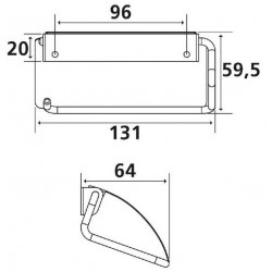 Pellet Distributeur papier WC inox, avec couvercle Kobleo