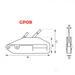 Stockman Treuil à câble sans fin capacité 800 kg câble Diam 8,3 mm GP08 Stockman Kobleo