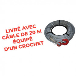 Stockman Treuil à câble sans fin capacité 800 kg câble Diam 8,3 mm GP08 Stockman Kobleo
