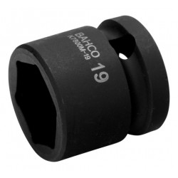 Bahco Douille à choc extra-courte 6 pans 1/2 18 mm finition phosphatée K780 Bahco Kobleo