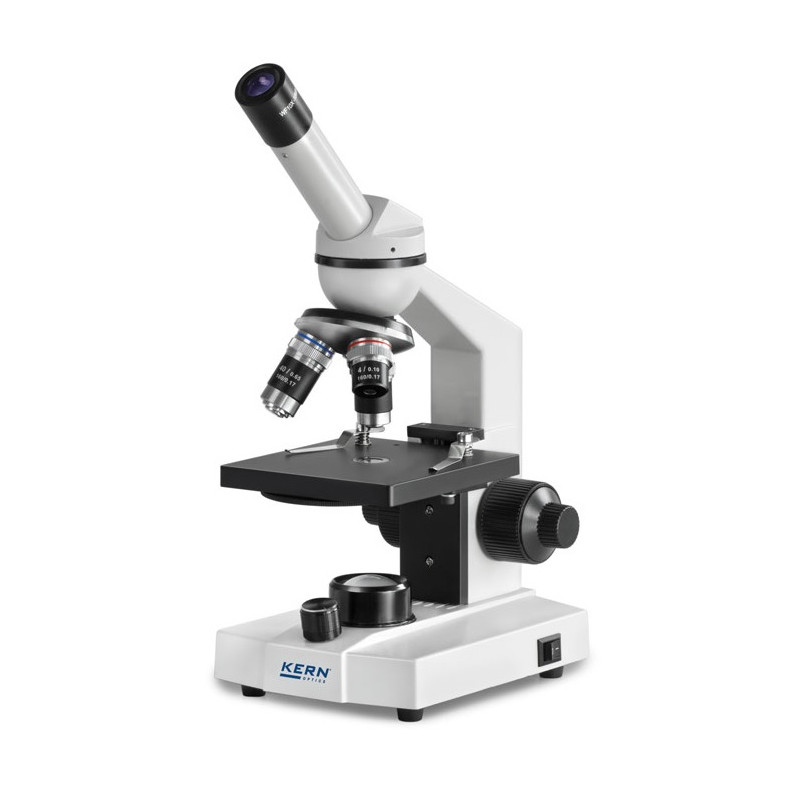Kern sohn Microscope monoculaire OBS 101 lumière transmise 4x/10x/40x Kern Kobleo