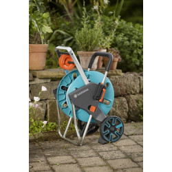 Gardena Dévidoir avec flexible 20 m D. 13 mm AquaRoll M Easy Set Kobleo