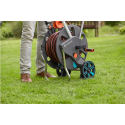Gardena Dévidoir de tuyau sur roues capacité 100 m pour 13 mm AquaRoll L Easy Kobleo