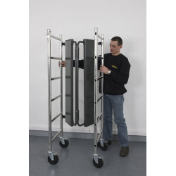 Centaure Echafaudage Aluminium 4 roues H: 3m TOP 3 Centaure Kobleo