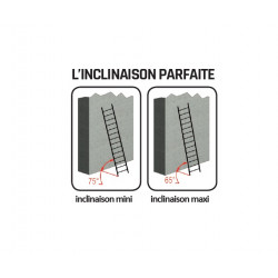 Centaure Echelle simple en aluminium 10 échelons haut. d'accès 3,80m PRS Kobleo