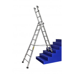 Centaure Echelle transformable à base évasée 2 plans 9+10 accès maxi 590 m PRT2 Centaure Kobleo