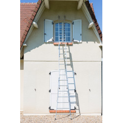 Centaure Echelle transformable base évasée 3 plans 7+2x8 barreaux Hmaxi 6m20 PR Kobleo