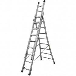 Centaure Echelle transformable base évasée 3 plans 11+2x12 barreaux Hmaxi 8m70  Centaure Kobleo