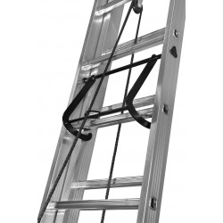 Centaure Echelle coulissante 3 plans corde 3x10 barreaux 6m85 usage Pro régulie Kobleo