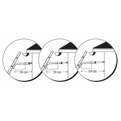 Centaure Ecarteur de mur télescopique 3 positions entraxe 25 à 30 cm Kobleo