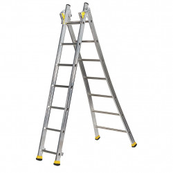 Centaure Echelle transformable base évasée 2 plans 2x6 barreaux Hmaxi 1m85 T2 Centaure Kobleo