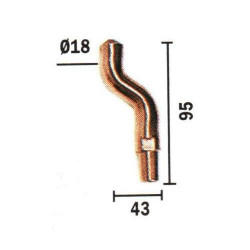 Telwin Electrode courbé L95mm Telwin Kobleo