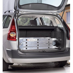 Hailo Echelle multifonction articulée 4 positions avec plateforme Hailo Kobleo