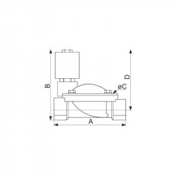 Nuair Electrovanne à membrane 86503 assistée ESM 86 FF3/4 10bar Nuair Kobleo