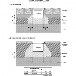 Girpi Elément de caniveau PVC Gris 130 x 1000 Girpi Kobleo