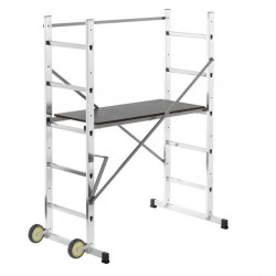 Hailo Echafaudage HobbyStep H3 2x5 Ht travail 3m Hailo Kobleo