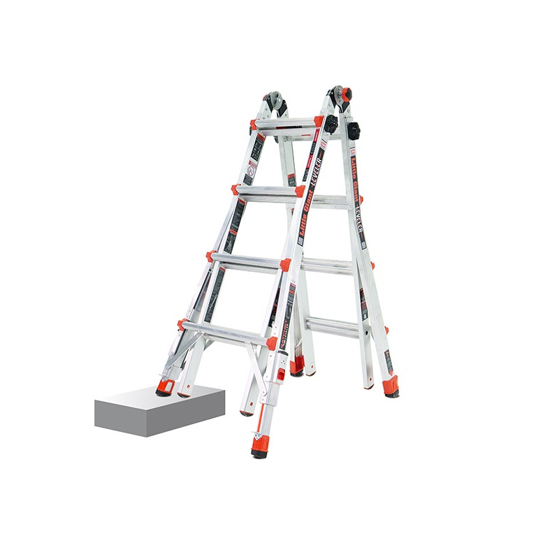 Little Giant Echelle convertible 2 béquilles ajustables 4-7 marches Haut accès 553  Little Giant Kobleo