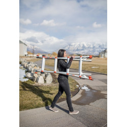 Little Giant Echelle convertible 2 béquilles ajustables 4-7 marches Haut accès 553  Little Giant Kobleo