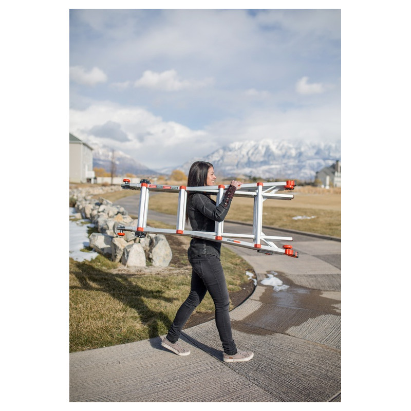 Little Giant Echelle convertible 2 béquilles ajustables 4-7 marches Haut accès 553  Little Giant Kobleo