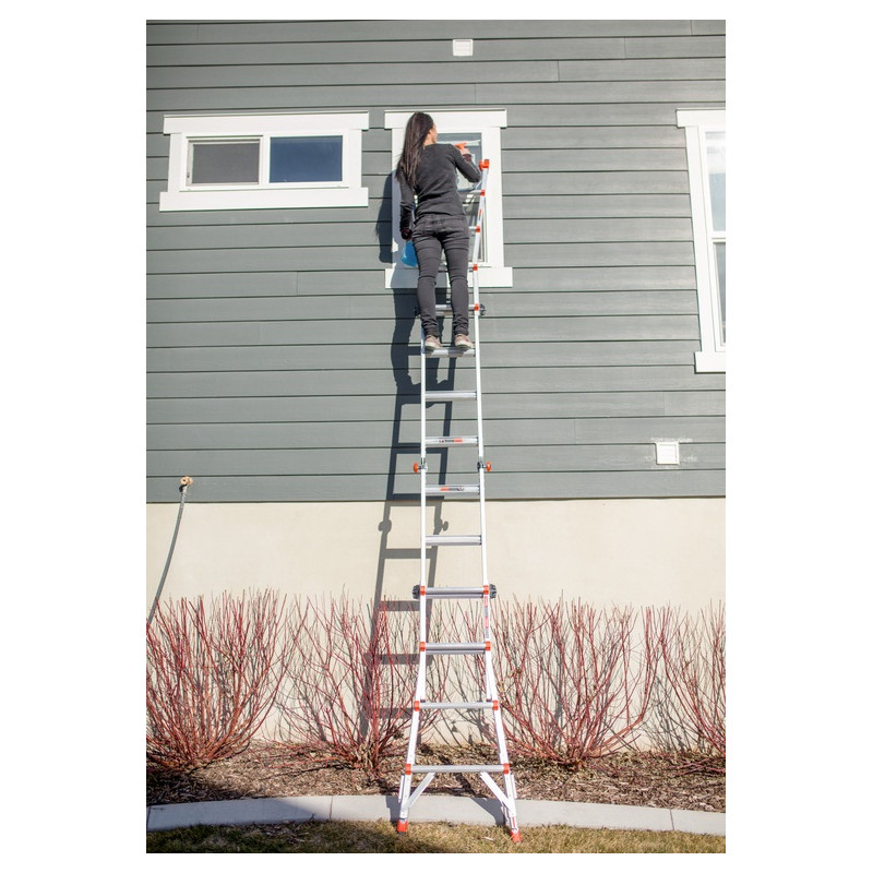 Little Giant Echelle convertible 2 béquilles ajustables 4-7 marches Haut accès 553  Little Giant Kobleo